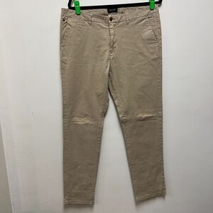 Scotch & Soda Pants Men's 34x32 Brown Chino Khaki Stuart Amsterdam Straight Flat